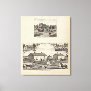 Toile Comté de bétail du Kansas dans la ville de Cawke
