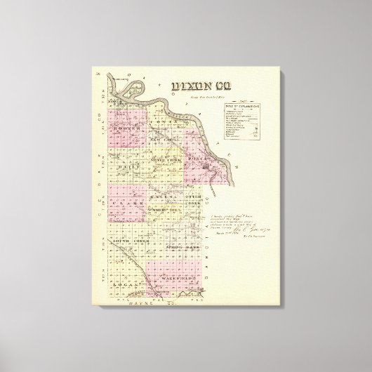 Toile Comté de Dixon, Nebraska (Recto)