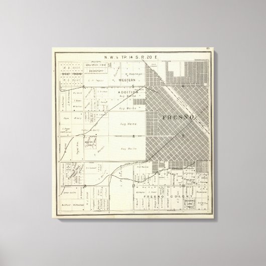 Toile Comté de Fresno, Californie 32 (Recto)