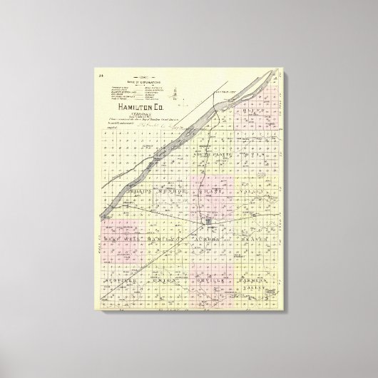 Toile Comté de Hamilton (Nebraska) (Recto)