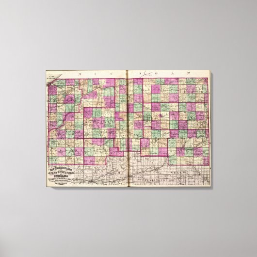 Toile Comté de La Porte et Comté de St Joseph (Recto)