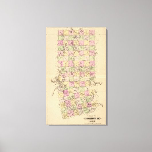 Toile Comté de Piscataquis, Maine (Recto)