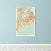 Toile Comté de Richmond et Staten Island (Insitu (Plancher de Bois))