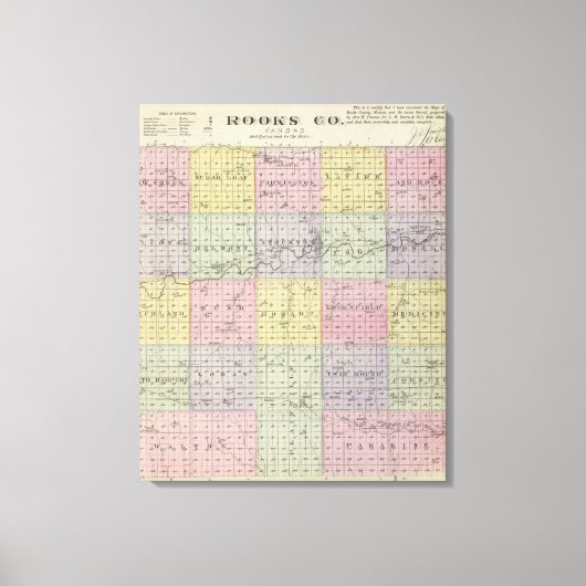 Toile Comté de Rooks, Kansas (Recto)