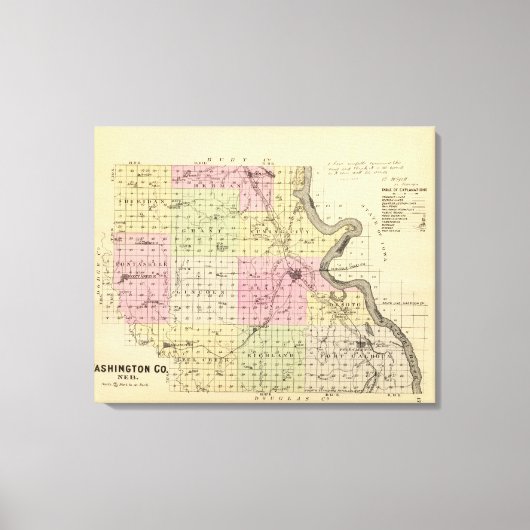 Toile Comté de Washington, Nebraska (Recto)