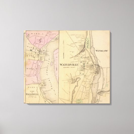 Toile Comté de Waterville, Kennebec (Recto)