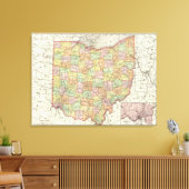 Toile Comté d'Ohio et Hamilton (Insitu(Salon))