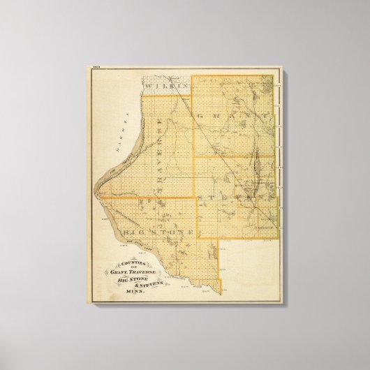 Toile Comtés de Grant, Traverse, Minnesota (Recto)