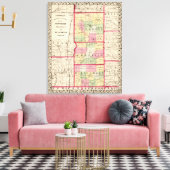 Toile Comtés de Jefferson, Franklin, Williamson (Insitu(Salon))