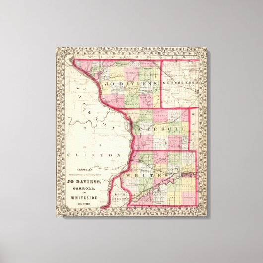 Toile Comtés de Jo Daviess, Carroll, Whiteside (Recto)