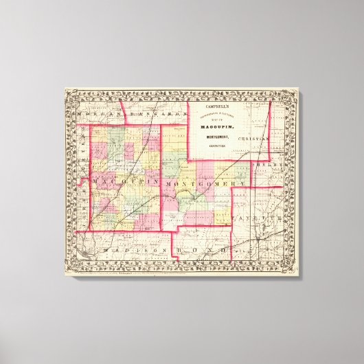 Toile Comtés de Macoupin, Montgomery (Recto)