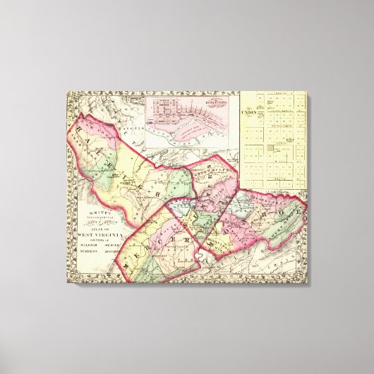 Toile Comtés de Raleigh, Mercer, Summers, Monroe (Recto)