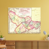 Toile Comtés de Raleigh, Mercer, Summers, Monroe (Insitu(Salon))