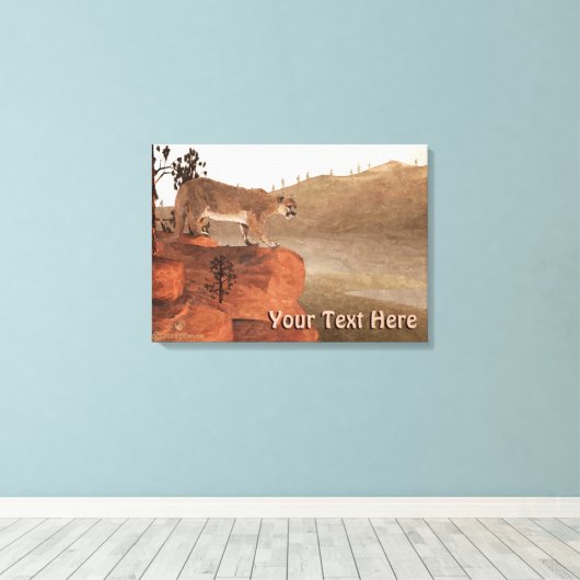 Toile Concentration - Cougar (Insitu (Plancher de Bois))