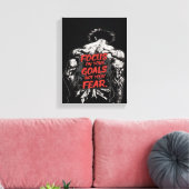 Toile Concentrez-vous sur vos Objectifs, pas sur vos Peu (Insitu(Salon))