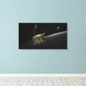 Toile Concept artistique de la reconnaissance lunaire Or (Insitu (Plancher de Bois))