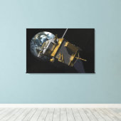 Toile Concept artistique de la reconnaissance lunaire Or (Insitu (Plancher de Bois))