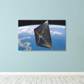 Toile Concept artistique de NanoSail-D dans l'espace (Insitu (Plancher de Bois))
