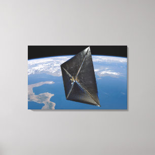 Toile Concept d'artiste de NanoSail-D dans l'espace