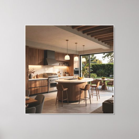 Toile Concept de cuisine extérieure Zen (Recto)