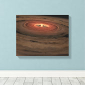 Toile Concept de l'artiste Mini système solaire en const (Insitu (Plancher de Bois))