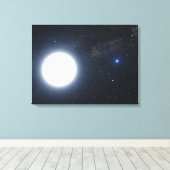 Toile Concept de l'artiste montrant le système binaire é (Insitu (Plancher de Bois))