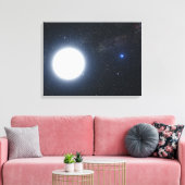 Toile Concept de l'artiste montrant le système binaire é (Insitu(Salon))