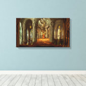 Toile Concept de salle du Trône du domaine boisé (Insitu (Plancher de Bois))