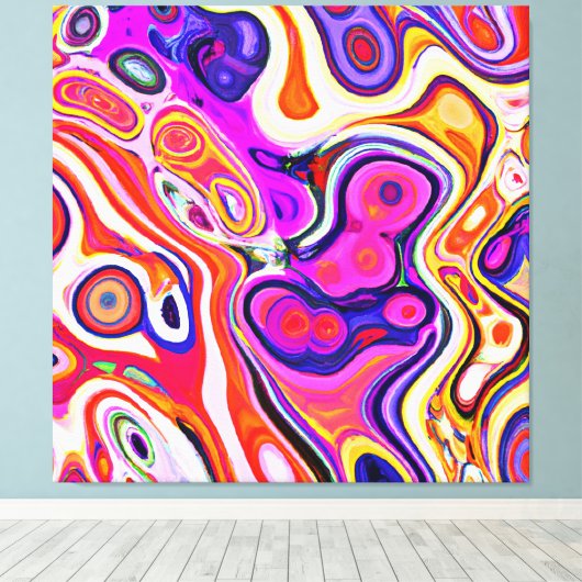 Toile Conception abstraite colorée (Insitu (Plancher de Bois))