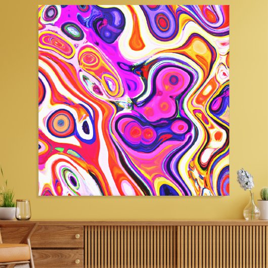 Toile Conception abstraite colorée (Insitu(Salon))