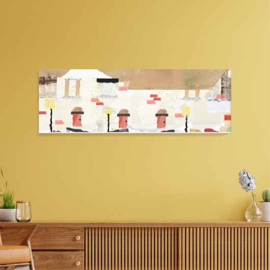 Toile conception abstraite de maison en rangée dans une (Insitu(Salon))