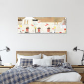 Toile conception abstraite de maison en rangée dans une (Insitu(Chambre))