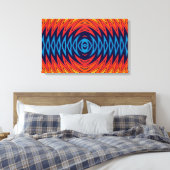 Toile Conception abstraite de moulin à vent bleu orange (Insitu(Chambre))