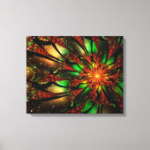 Toile Conception Abstraite des fleurs fractales. (Recto)