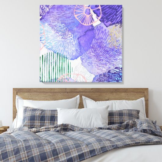Toile Conception abstraite violette (Insitu(Chambre))
