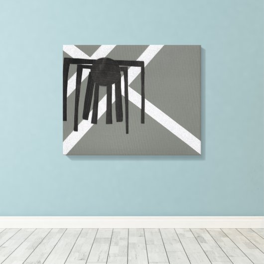Toile Conception araignée géométrique (Insitu (Plancher de Bois))