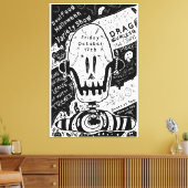 Toile conception d'affiche Halloween (Insitu(Salon))