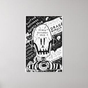 Toile conception d'affiche Halloween