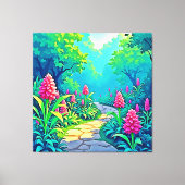 Toile Conception de chemin de jardin magique (Recto)