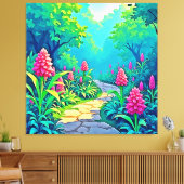 Toile Conception de chemin de jardin magique (Insitu(Salon))