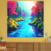 Toile Conception de chemin forestier mystique et rêveur (Insitu(Salon))