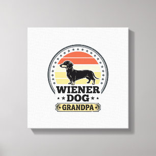 Toile Conception de chemise de dachshund grand-père de c