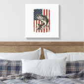 Toile Conception de chemise de drapeau américain de pêch (Insitu(Chambre))