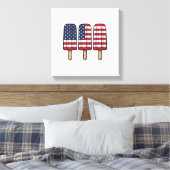 Toile Conception de chemise de drapeau de popsicle patri (Insitu(Chambre))