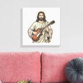 Toile Conception de chemise de gravure de guitariste sac (Insitu(Salon))