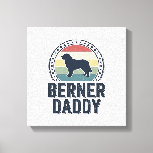 Toile Conception de chemise vectorielle Berner Daddy Vin (Recto)