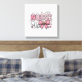 Toile Conception de chemise vectorielle Cute Nurse Bow H (Insitu(Chambre))