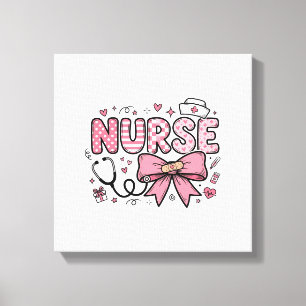 Toile Conception de chemise vectorielle Cute Nurse Bow H