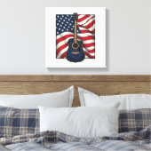 Toile Conception de chemise vectorielle drapeau patrioti (Insitu(Chambre))