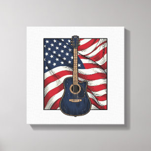Toile Conception de chemise vectorielle drapeau patrioti